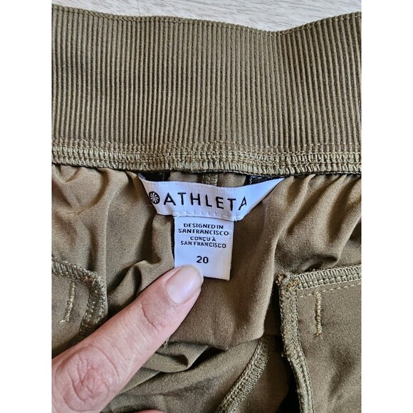 Athleta Women's Brooklyn Ankle Olive Green Size 20 - Picture 3 of 9